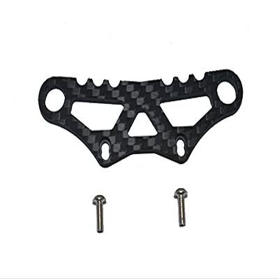 Carbon Fiber Front Bumper Fixing Plate For Tamiya 1/10 4WD TA08 PRO 58693-3Pc Set Black