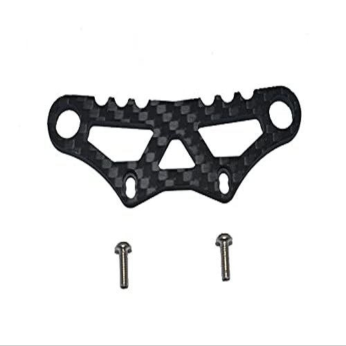 Carbon Fiber Front Bumper Fixing Plate For Tamiya 1/10 4WD TA08 PRO 58693-3Pc Set Black