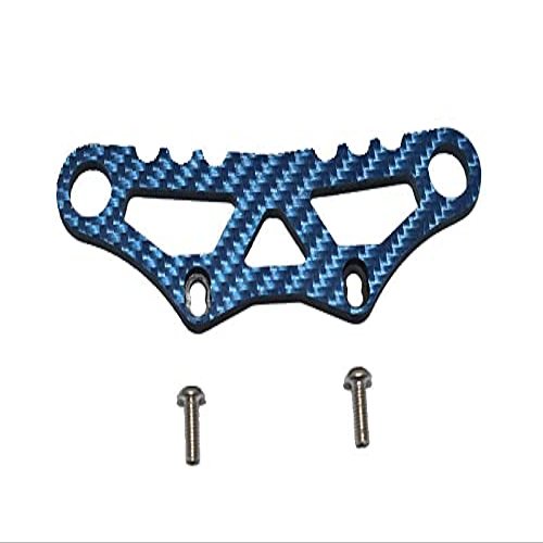 Carbon Fiber Front Bumper Fixing Plate For Tamiya 1/10 4WD TA08 PRO 58693-3Pc Set Blue