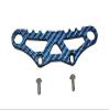 Carbon Fiber Front Bumper Fixing Plate For Tamiya 1/10 4WD TA08 PRO 58693-3Pc Set Blue view 1