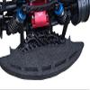 Carbon Fiber Front Bumper Fixing Plate For Tamiya 1/10 4WD TA08 PRO 58693-3Pc Set Silver view 3