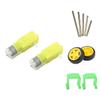 CHANCS Gear DC Motor Wheel Parts Kit 1:120 Single Shaft 2pcs 3-6V 5 Pairs of Motor Shafts for Robotic Vehicle view 1