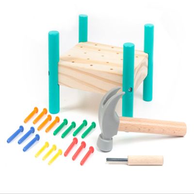 QZJVKBXY Wooden Baby Workbench Pounding Hammer Toy for Toddlers,STEM Educational Preschool Learning Toys for Kids, Great DIY Gift for Boys and Girls
