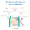 QZJVKBXY Wooden Baby Workbench Pounding Hammer Toy for Toddlers,STEM Educational Preschool Learning Toys for Kids, Great DIY Gift for Boys and Girls view 2