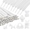 100Pcs 260 Balloons White Long Balloons for Balloon Garland Thickening Skinny Latex Twisting Balloon for Animals Modeling Christmas Birthday Wedding Party Decorations view 1