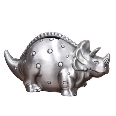 HXSCOO Metal Dinosaur Bank Coin Saving Money Box Birthday Gift for Children