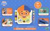 eKids Blippi Book, Toddler Toys with Built-in Preschool Learning Games, Educational Toys for Toddler Activities for Fans of Blippi Toys and Gifts(Multi Color) view 3