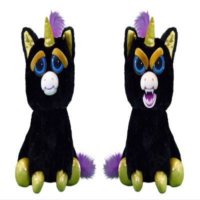 Feisty Pets Gloria Golddigger Black Unicorn
