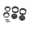 Pro-line Racing 1/10 Keystone Front/Rear 1.55" 12mm Rock Crawler Wheels 2 Black PRO279703 view 3