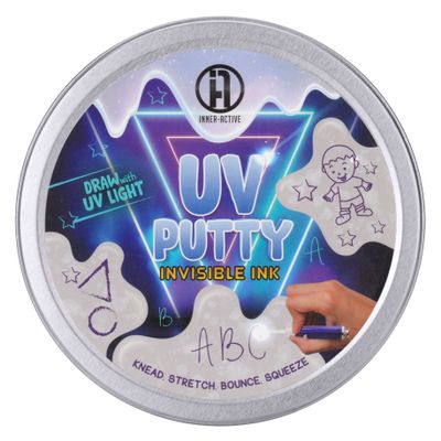 INNER-ACTIVE Play Putty, Therapy Putty for Kids to Play (4oz) UV Theraputty to Draw and Write on with Soft Texture to Increase fine Motor and Visual Motor Skill, Physical and Occupational Therapy Toy