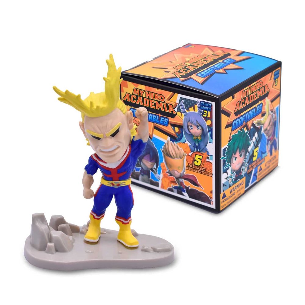 Just Toys LLC My Hero Academia Craftable Buildable MyHeroAcademia Craftables S3 Mystery Figure Blind Box  Random 67 PC Buildable Scene (Includes AllMight, Deku, Bakugo, Uraraka, Todoroki)