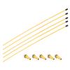 Heyiarbeit RC Antenna Tube Yellow with Golden Mount and Cap for RC Boat 5pcs view 1