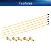 Heyiarbeit RC Antenna Tube Yellow with Golden Mount and Cap for RC Boat 5pcs view 3