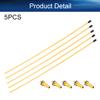 Heyiarbeit RC Antenna Tube Yellow with Golden Mount and Cap for RC Boat 5pcs view 4