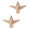 Heyiarbeit 2Pairs 2 Blades Propellers for Ship Model Rc Boat Propeller Model Black Plastic Positive Paddle and Propeller Reversing 42mm Diameter 29.5mm Pitch M3 Hole Dia view 1