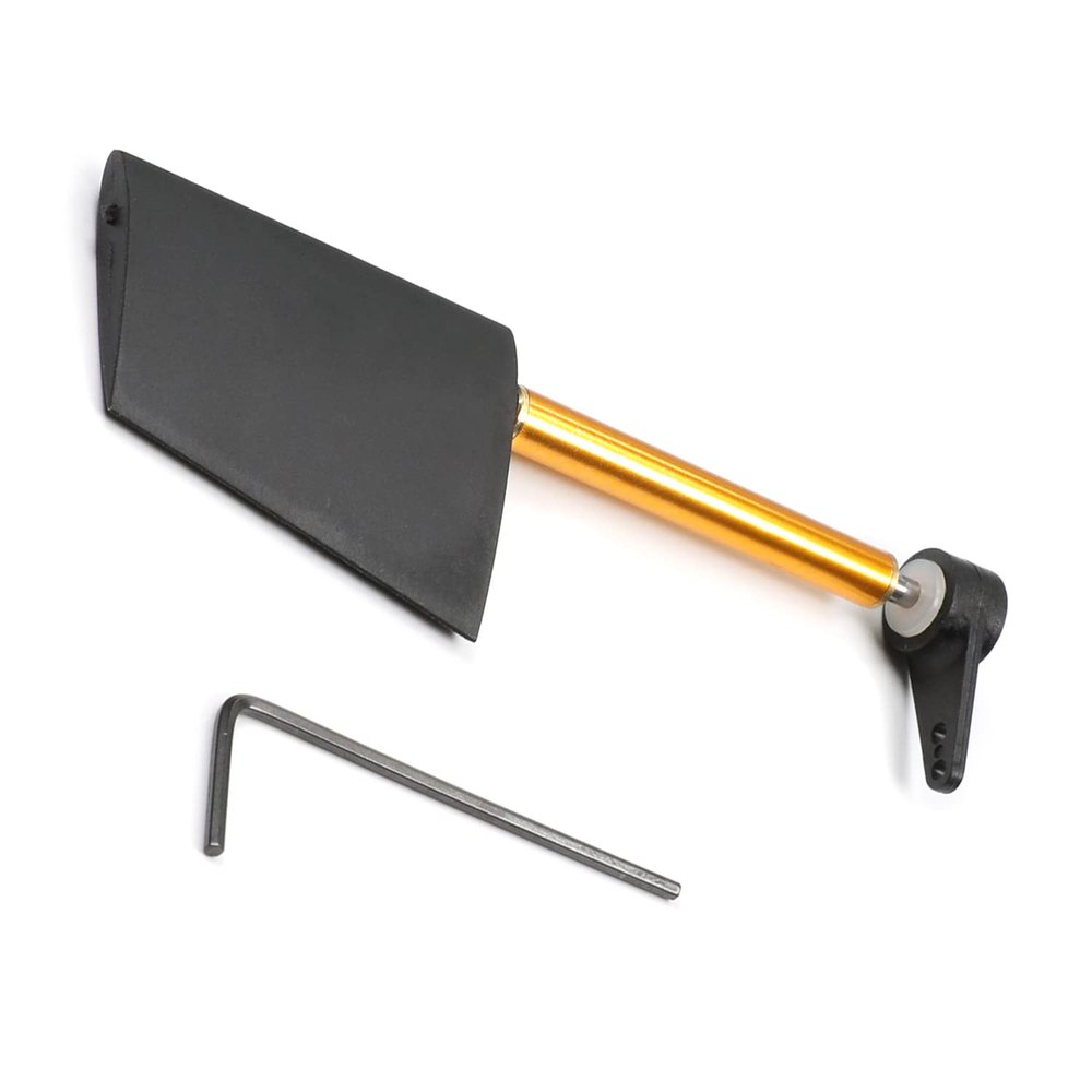 Heyiarbeit RC Boat Rudder with Single Servo Arm 44mm, Rudder Pad Thickness 7mm FXB-QJFXD 1 Set
