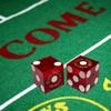 Cyber-Deals Craps & Texas Hold'em Poker Essentials Set: 2-Sided 6ft x 3ft Felt Layout, Las Vegas Casino Table-Played Dice & Cards, Plus Storage Pouch (Four Queens (Red Polished)) view 2