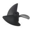 Heyiarbeit 3Pcs 3 Blades Propellers for Ship Model RC Boat Propeller Model Black Plastic CCW Paddle 47mm Diameter 40mm Pitch 4.8mm Hole Dia view 1