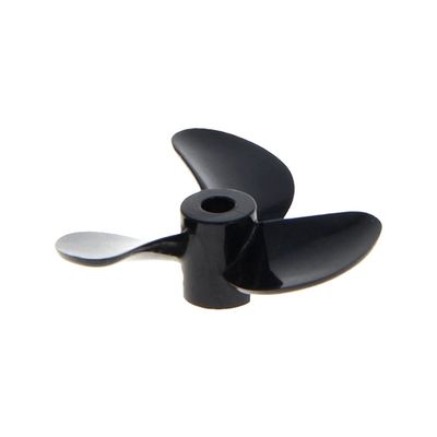 Heyiarbeit 2Pairs 3 Blades Propellers for Ship Model Rc Boat Propeller Model Black Plastic Positive Paddle and Propeller Reversing 32mm Diameter 10mm Height 1.4 Pitch 4mm Hole Dia