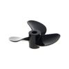 Heyiarbeit 2Pairs 3 Blades Propellers for Ship Model Rc Boat Propeller Model Black Plastic Positive Paddle and Propeller Reversing 32mm Diameter 10mm Height 1.4 Pitch 4mm Hole Dia view 1