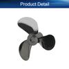 Heyiarbeit 2Pairs 3 Blades Propellers for Ship Model Rc Boat Propeller Model Black Plastic Positive Paddle and Propeller Reversing 32mm Diameter 10mm Height 1.4 Pitch 4mm Hole Dia view 4
