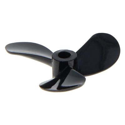 Heyiarbeit 1Pair 3 Blades Propeller for Ship Model Rc Boat Propeller Model Black Plastic Positive Paddle and Propeller Reversing 40mm Diameter 10.5mm Height 1.4 Pitch 4mm Hole Dia
