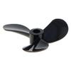 Heyiarbeit 1Pair 3 Blades Propeller for Ship Model Rc Boat Propeller Model Black Plastic Positive Paddle and Propeller Reversing 40mm Diameter 10.5mm Height 1.4 Pitch 4mm Hole Dia view 1