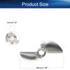 Heyiarbeit 2 Blades CCW Propeller for Ship Model RC Boat Propeller Model Silver Aluminium Alloy Paddle 38mm Diameter 1.9 Pitch 4mm Hole Dia view 2