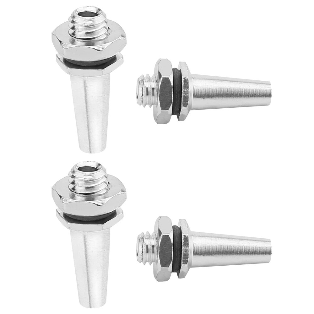 Heyiarbeit RC Antenna Mount, M6 Thread, Aluminum Alloy, for RC Boat Silver 4pcs