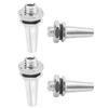 Heyiarbeit RC Antenna Mount, M6 Thread, Aluminum Alloy, for RC Boat Silver 4pcs view 1