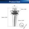 Heyiarbeit RC Antenna Mount, M6 Thread, Aluminum Alloy, for RC Boat Silver 4pcs view 2