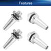 Heyiarbeit RC Antenna Mount, M6 Thread, Aluminum Alloy, for RC Boat Silver 4pcs view 4