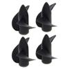 Heyiarbeit 2Pairs 2 Blades Propellers for Ship Model RC Boat Propeller Model Black Plastic CW+CCW Paddle 42mm Diameter 29.5mm Pitch M4 Hole Dia view 1