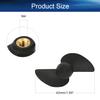Heyiarbeit 2Pairs 2 Blades Propellers for Ship Model RC Boat Propeller Model Black Plastic CW+CCW Paddle 42mm Diameter 29.5mm Pitch M4 Hole Dia view 2