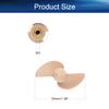 Heyiarbeit 1Pair 2 Blades Propeller for Ship Model Rc Boat Propeller Model Black Plastic Positive Paddle and Propeller Reversing 35mm Diameter 25mm Pitch M3 Hole Dia view 2