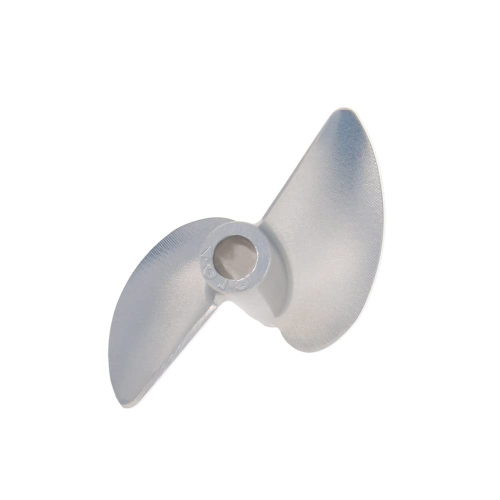 Heyiarbeit 2 Blades Propeller for Ship Model Rc Boat Propeller Model Silver Aluminium Alloy Positive Paddle 40mm Diameter 1.9 Pitch 4.76mm Hole Dia