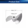 Heyiarbeit 2 Blades Propeller for Ship Model Rc Boat Propeller Model Silver Aluminium Alloy Positive Paddle 40mm Diameter 1.9 Pitch 4.76mm Hole Dia view 4