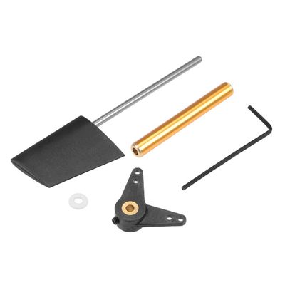Heyiarbeit RC Boat Rudder with L Shape Servo Arm 36mm, Rudder Pad Thickness 5.7mm FXB-QJFXD 1 Set
