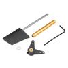 Heyiarbeit RC Boat Rudder with L Shape Servo Arm 36mm, Rudder Pad Thickness 5.7mm FXB-QJFXD 1 Set view 1