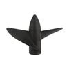 Heyiarbeit 2 Blades Propeller for Ship Model Rc Boat Propeller Model Black Plastic Positive Paddle 45mm Diameter 31.5mm Pitch M4 Hole Dia view 1