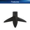 Heyiarbeit 2 Blades Propeller for Ship Model Rc Boat Propeller Model Black Plastic Positive Paddle 45mm Diameter 31.5mm Pitch M4 Hole Dia view 3