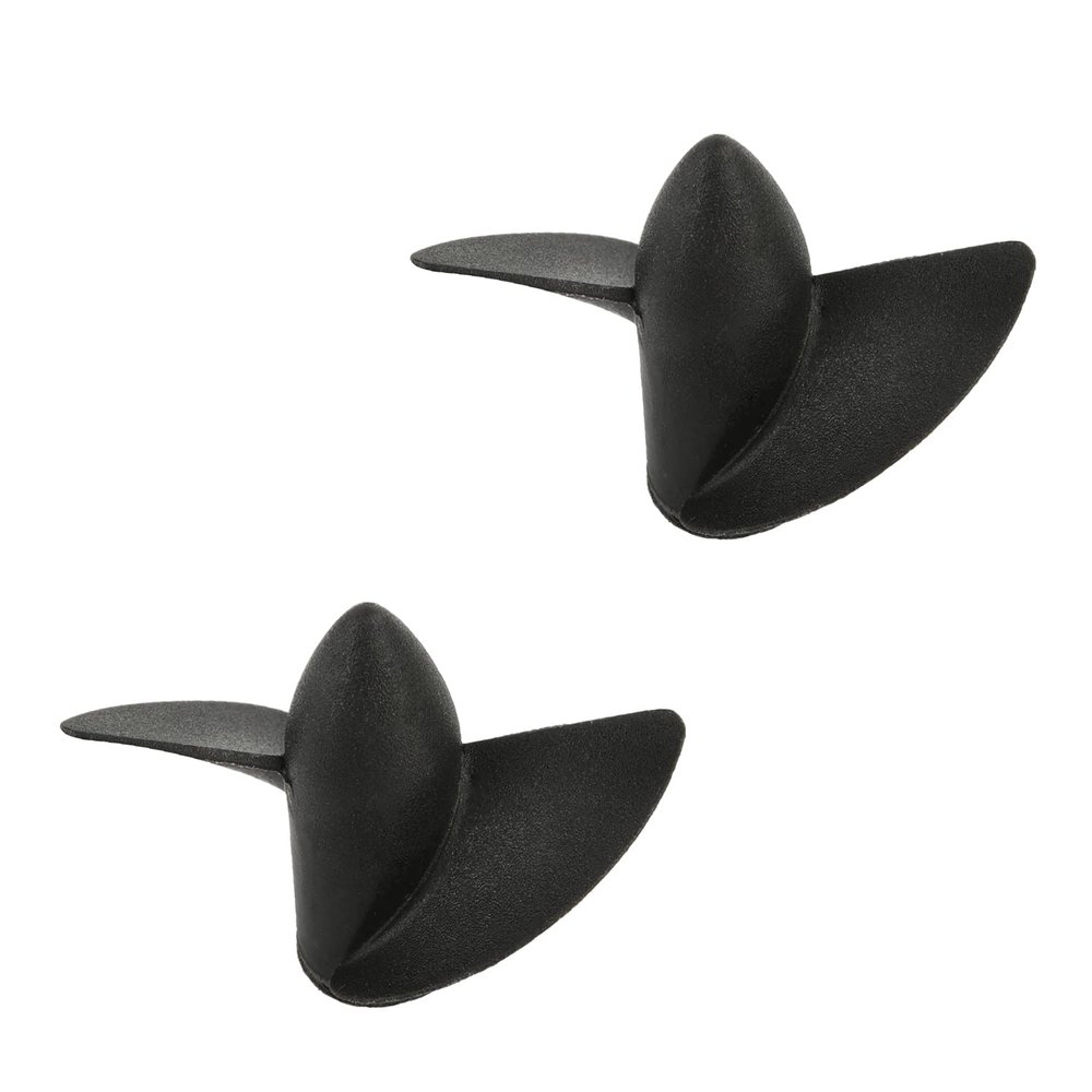 Heyiarbeit 2Pairs 2 Blades Propellers for Ship Model RC Boat Propeller Model Black Plastic CW CCW Paddle 39mm Diameter 27.5mm Pitch M4 Hole Dia