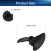 Heyiarbeit 3Pcs 2 Blades Propellers for Ship Model Rc Boat Propeller Model Black Plastic Positive Paddle 38mm Diameter 40mm Pitch 4.8mm Hole Dia view 2