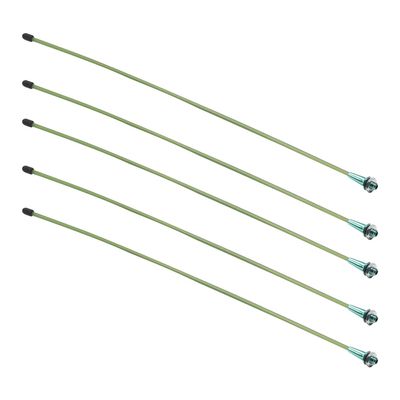 Heyiarbeit RC Antenna Tube Green with Green Mount and Cap for RC Boat 5pcs
