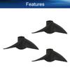 Heyiarbeit 3Pairs 2 Blades Propellers for Ship Model Rc Boat Propeller Model Black Plastic Positive Paddle and Propeller Reversing 40mm Diameter 42mm Pitch 4.8 Hole Dia view 3