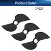 Heyiarbeit 3Pairs 2 Blades Propellers for Ship Model Rc Boat Propeller Model Black Plastic Positive Paddle and Propeller Reversing 40mm Diameter 42mm Pitch 4.8 Hole Dia view 4