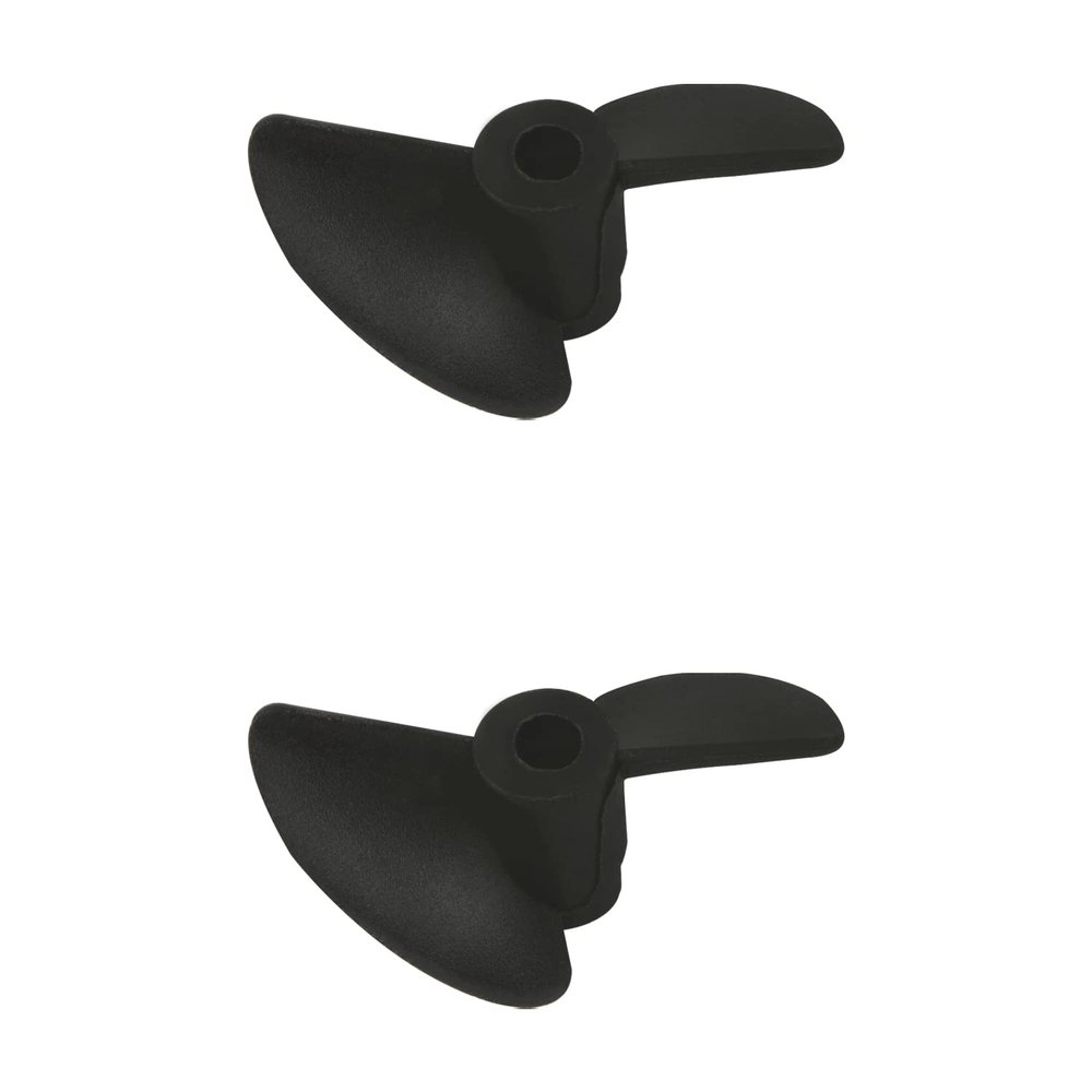 Heyiarbeit 2Pairs 2 Blades Propellers for Ship Model Refitting DIY Technology Model Black Plastic Propeller 30mm Diameter 40mm Pitch 3.17mm Hole Dia