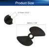 Heyiarbeit 2Pairs 2 Blades Propellers for Ship Model Refitting DIY Technology Model Black Plastic Propeller 30mm Diameter 40mm Pitch 3.17mm Hole Dia view 2