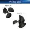 Heyiarbeit 3Pairs 3 Blades Propellers for Ship Model Rc Boat Propeller Model Black Plastic Positive Paddle and Propeller Reversing 55mm Diameter 80mm Pitch 4.8mm Hole Dia view 2