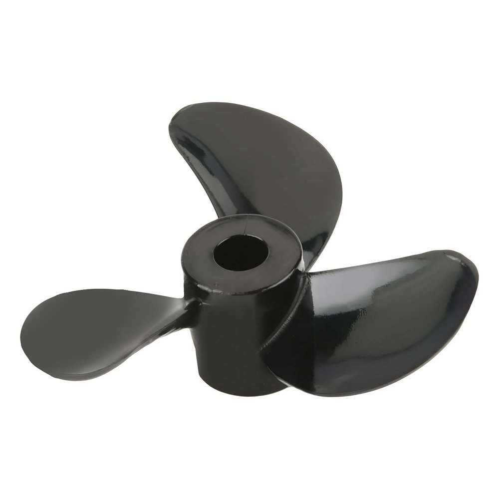Heyiarbeit RC Boat Propeller 3 Blades Propellers Hole 3mm Diameter 28mm Plastic CW CCW for RC Boat Model Boat Black 3PCS